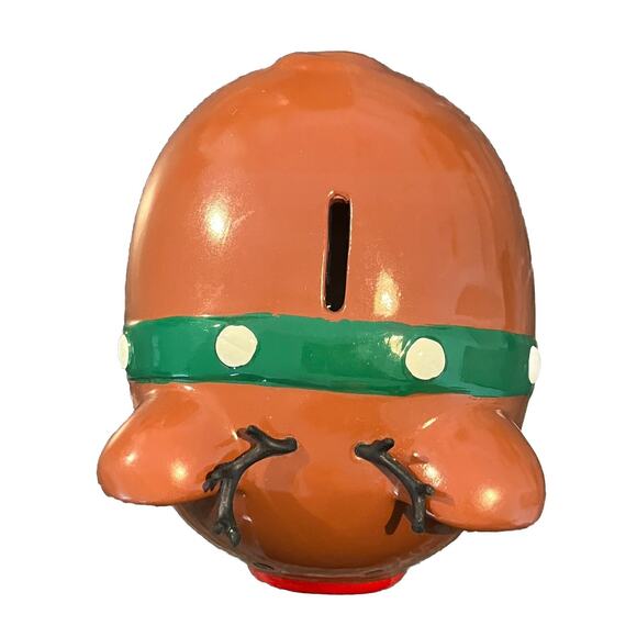 RE Room Essentials Christmas Reindeer Antlers Piggy Coin Deer Holiday Bank RARE - Picture 3 of 9